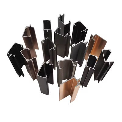 Anodized Kitchen Aluminium Cabinet Door Frame OEM